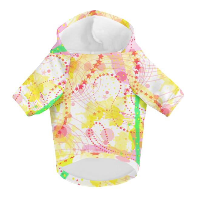 Preview: Hunde-Hoodie, Hundemotiv Paul – bunte Popart, gemütlich, waschbar, Polyster